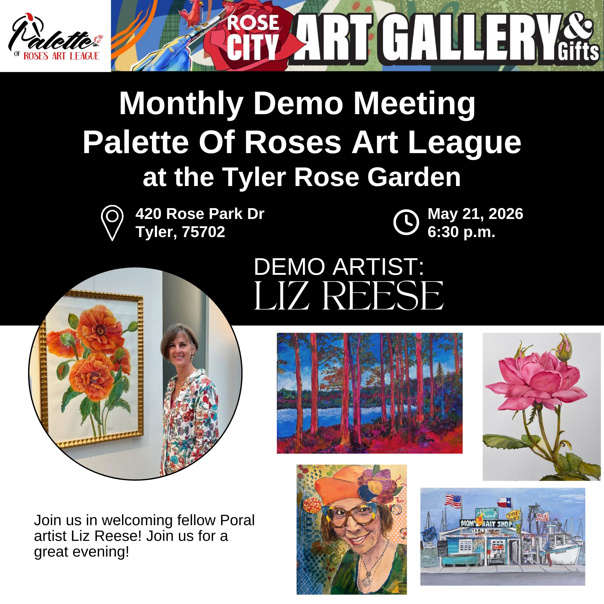 Rose Reece Events from September 14, 2024 – November 3, 2024 – Palette of Roses ...